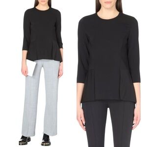 WHISTLES Edie Peplum Top